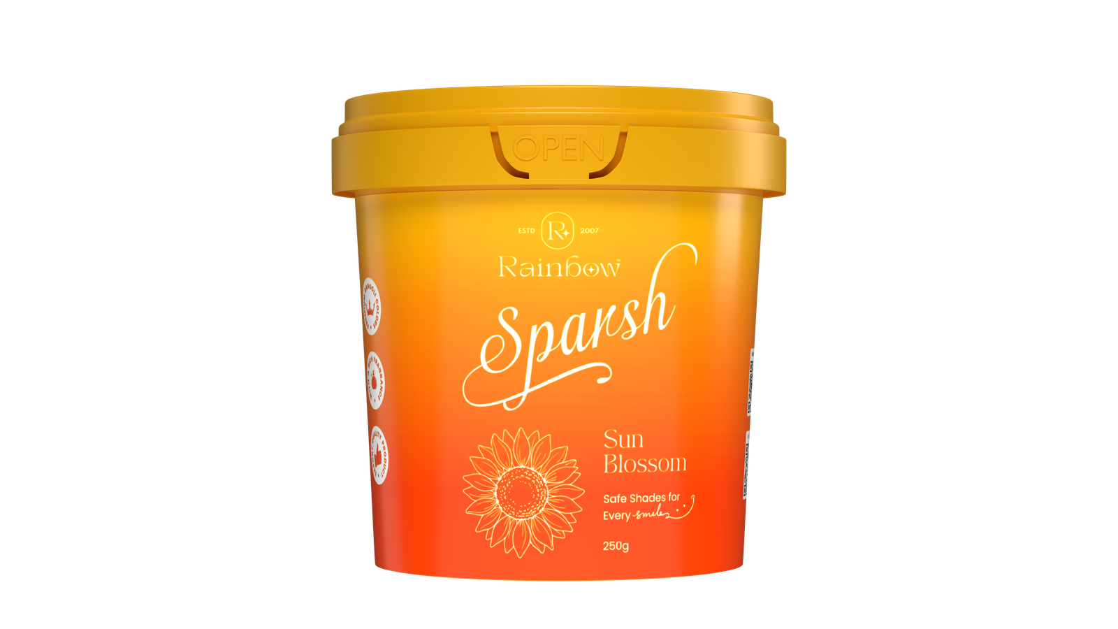 Rainbow Premium Rangoli Colour Container