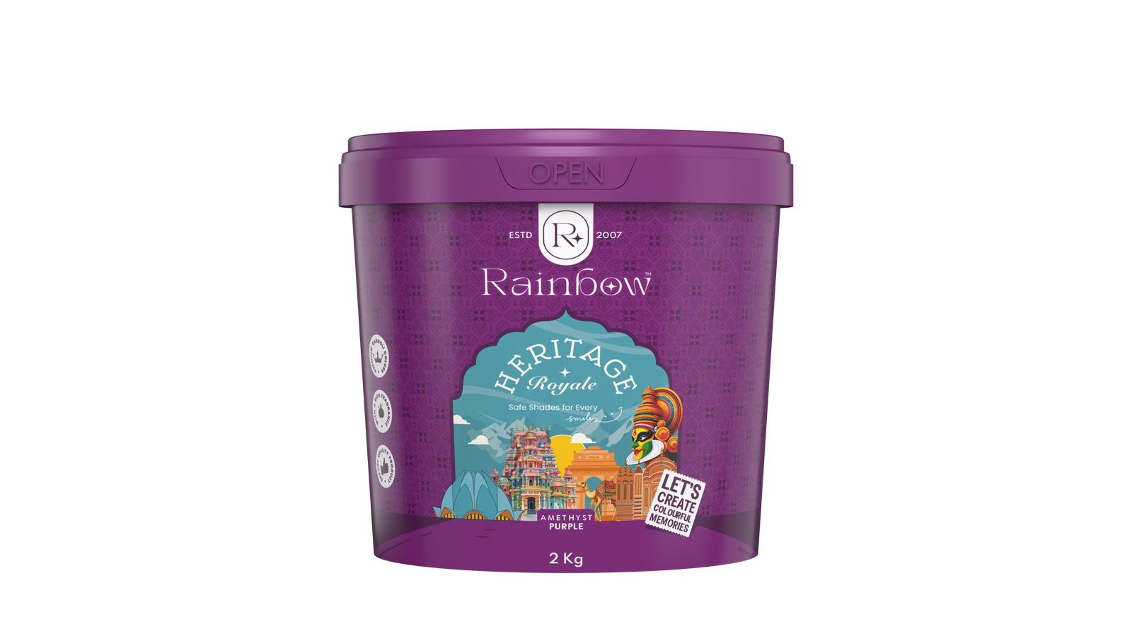 Rainbow Heritage Royale Premium Rangoli Colour 2Kg