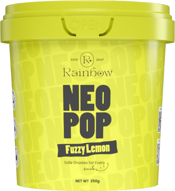 Rainbow Neo Pop Fuzzy Lemon Rangoli Colour 250 GM