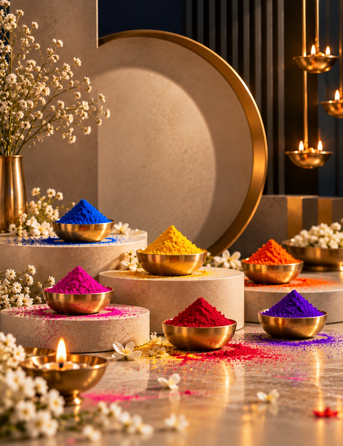 Rainbow Colours Rangoli Colour Manufacturing Process in Gujarat