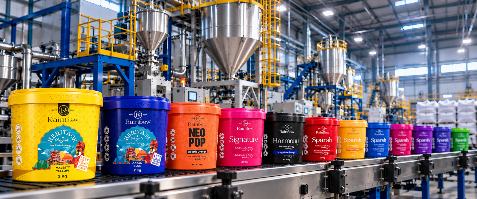 Rainbow Colours premium packaging facility in Vadodara, Gujarat